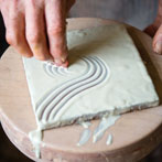 Clive Bowen in his pottery 2016